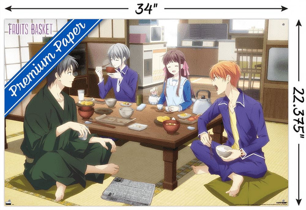 Fruits Basket - Teaser 2 Wall Poster with Pushpins, 22.375" x 34"