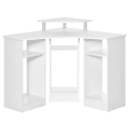 thumbnail image 1 of HOMCOM L-Shaped Computer Desk Workstation w/ Monitor Stand 3 Host Shelves, 1 of 10