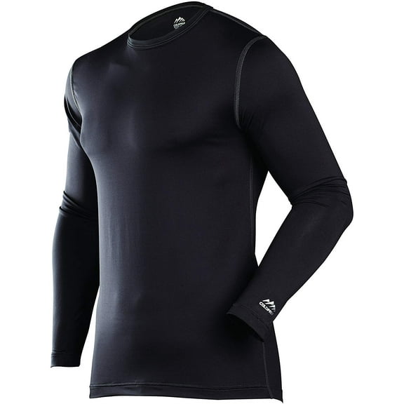 Coldpruf Premium Performance Base Layer Men's Crew Neck Shirt - Black, Size XL