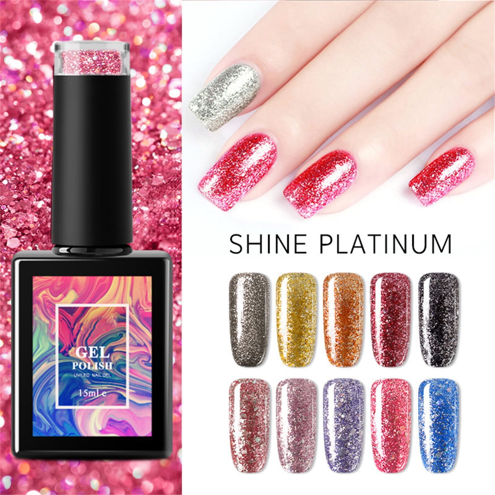 Out of Sequins Reflective Nail Polish Topper 0.5 Full Sized Bottle - Walmart .com