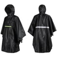 thumbnail image 5 of M Buder Impermeable para Hombre y Mujer Poncho de Lluvia con Franja Reflectante Negro, 5 of 5