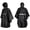Black, variant on Waterproof Reflective Raincoat Hooded Poncho for Men and Women, Packable Black Rainwear