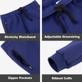 thumbnail image 3 of BIG ELEPHANT Boys Quick Dry Active Athletic Joggers with Zipper Pockets & Drawstring(7-15Y), 3 of 6