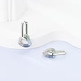 thumbnail image 2 of 2026 European Solid 925 Sterling Silver Hoop Earrings 5A Zircon For Women Jewelry Birthday Gift, 2 of 5