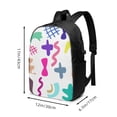 thumbnail image 4 of YFYANG 17" Laptop Backpack, Geometric Abstract Doodles Fashion Travel Work Backpack with USB and Headphone Cable Interface for Men and Women, 4 of 8
