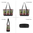 thumbnail image 6 of FORMRS Canvas Laptop Tote Bag for Women with 15.6" Computer Compartments Shoulder Handbag, Black Striped Trees, 6 of 7
