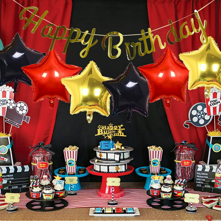 Hollywood Movie Backdrop Night Ceremony Birthday Party Supplies