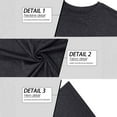 thumbnail image 4 of T-shirts for Men Fitness Breathable T-shirt Casual Solid Color Long Sleeve Round Collar Blouse Black XXXL Mens Tops, 4 of 6