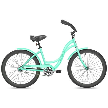 Kent Bicycles 24" Girl's Seachange Beach Cruiser, Ages 12 , Mint Green