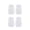 White, variant on MEICHEN 4 Pairs Women's Cotton No Show Socks Thin Cozy Solid Color Sock Slippers Breathable Low Cut Socks