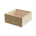 thumbnail image 4 of BLESIYA Wooden Storage Box Candy Box Container Keepsake Box for Gift Bridesmaid Home Acrylic lid 23x23cm, 4 of 8