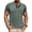 Green, variant on WIZUTIZ Henley Shirts for Men Long Sleeve Crewneck with Pocket Mens Fashion Button T-Shirt Casual Stylish