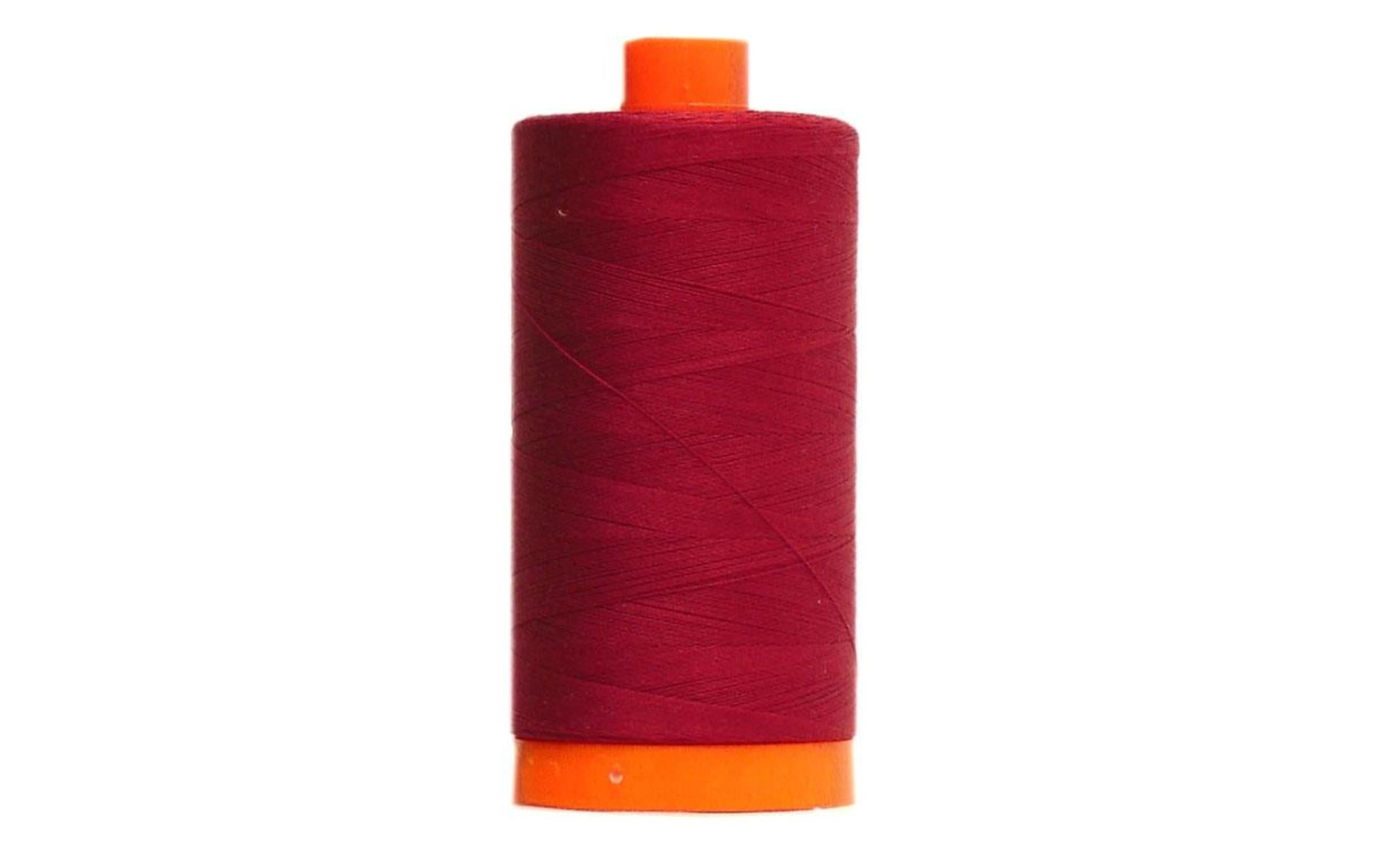 Aurifil Ctn Thread Mako 50wt 1300m Dk Carmine Red