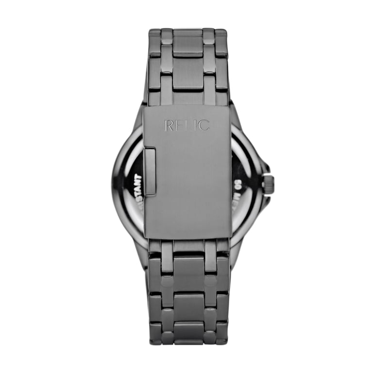 Fossil Relic Men\'s Analog Wristwatch Gray Metal Band Amazon.com: Relic by Fossil Men main image 2