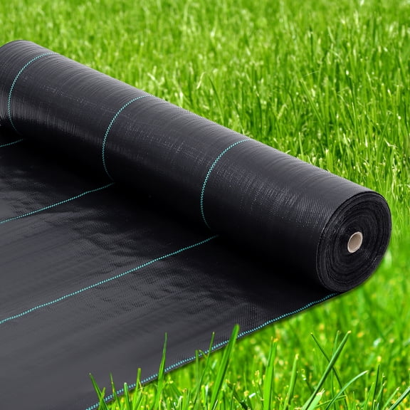 6Ft x 300Ft Heavy Duty Weed Barrier Fabric, 3.2 oz Professional Grade Landscape Fabric, Weed Blocking Gardening Mat for Plant Beds, Erosion Control