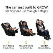 Safety 1ˢᵗ Grow and Go Extend 'n Ride LX Convertible Car Seat, Winehouse