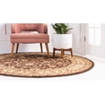thumbnail image 4 of Rugs.com Aditi Collection Rug – 7' Round Brown Low Rug Perfect For Kitchens, Dining Rooms, 4 of 9