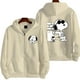 thumbnail image 4 of Snoopy-Sudadera con capucha y cremallera para hombre y mujer, chaqueta de dibujos animados de Anime, de gran tamaño, color gris, a la moda, para primavera y otoño, novedad de 2024, 4 of 5