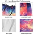thumbnail image 4 of luoweisi Men's Beach Shorts Quick Dry Swim Trunks with Mesh Lining Galaxy 2XL, 4 of 5