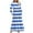 White, variant on Kaemgyyd Casual Dress for Women Fall Fashion Crew Neck Long Sleeve Midi Dress Loose Stripe Tiered Ruffle Hem Dress