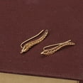 thumbnail image 2 of Fashion Women Leaf Feather Stud Earrings, 2 of 2