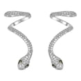 thumbnail image 1 of Finos Aretes Víbora Con Swarovski Trepadores Oro 14k Lam blanco Unitalla, 1 of 6