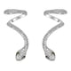 thumbnail image 1 of Finos Aretes Víbora Con Swarovski Trepadores Oro 14k Lam blanco Unitalla, 1 of 6