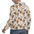 thumbnail image 6 of Picia Cute Cats Pattern Casual Men's Hoodie - Lightweight Hooded Sweatshirt with Kangaroo Pocket, Comfortable Pullover for Everyday, Travel-XX-Large, 6 of 7
