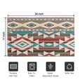 thumbnail image 5 of Brown Triangular Geometric Pattern Door Rugs,Washable Non Slip Door Mats Indoor,Decorative Door Mats,Entry Mat Indoor for Entrance,Bedroom,Kitchen,Bathroom,17"x30", 5 of 6