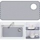 thumbnail image 1 of Tapete protector de silicona for fregadero de cocina, tapete antideslizante resistente al calor de 28,4 "x 14,3" for fondo de fregadero de acero inoxidable con azulejos de granja (gris), 1 of 6