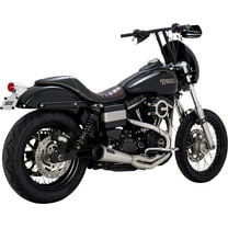 Vance & Hines 2-into-1 Upsweep Brushed Stainless Exhaust System (27325)