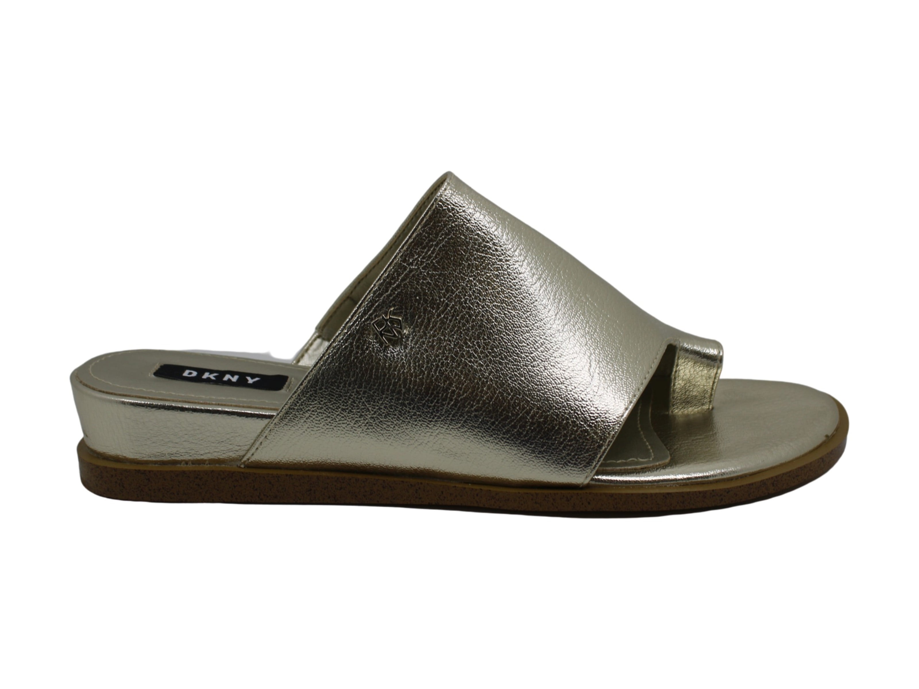 dkny gold sandals
