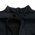 thumbnail image 6 of Mrasaso Flash Deals Dresses for Women 2024 Women Versatile Fashion Long Sleeved Waist Retraction Solid Split 7/4 Sleeve Waist Wrapped Large Hem Long Dress Women's Casual Dresses, 6 of 8