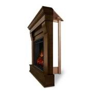 Real Flame Traditional Wood Chocolate Chateau Electric Corner Fireplace