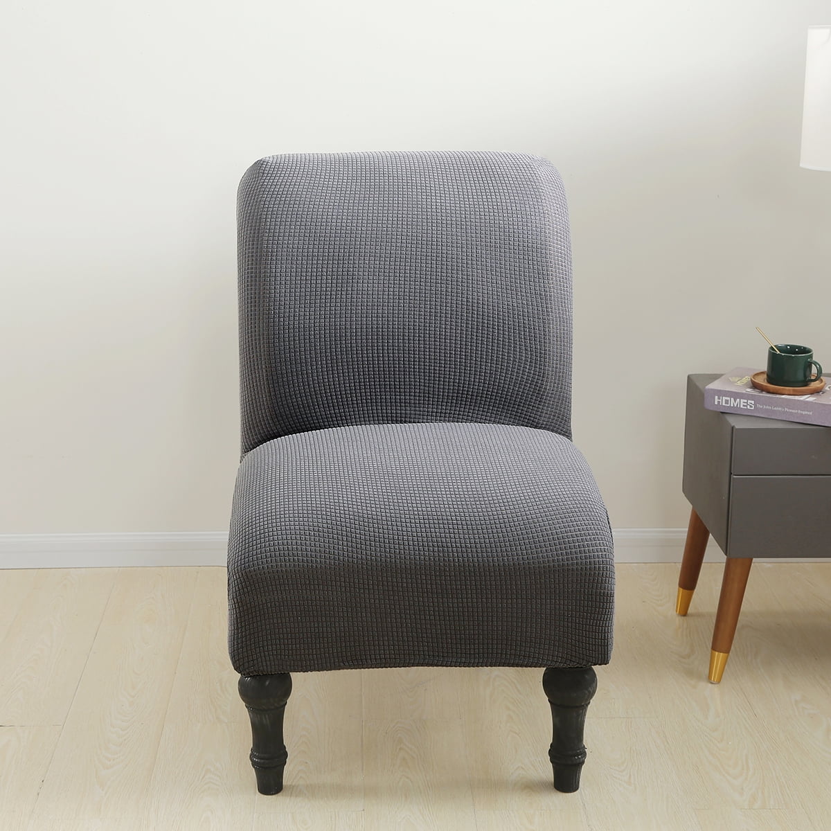 Meaddhome Slipper Chair Slipcover Stretch Contemporary Style Armless Chair Accent Chair Cover Protector Elastic Spandex Modern Solid Home Decor Walmartcom Walmartcom Meaddhome Slipper Chair Slipcover Stretch Contemporary Style Armless Chair Accent Chair Cover Protector Elastic Spandex Modern Solid Home Decor Walmartcom Walmartcom