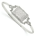 thumbnail image 3 of 925 Sterling Silver Polished Rectangular 20mm Locket Bangle Bracelet, 3 of 5