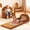 Bear, variant on Toddler Couch, Caveen 2 in 1 Kids Couch, Foldable Baby Couch Chair for Boys and Girls Gift, Bear