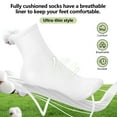 thumbnail image 3 of Women's Socks Ankle 12-Pairs Soft Moisture-Wicking Sock, Value Womens Size 6-10 Cotton White, 3 of 9