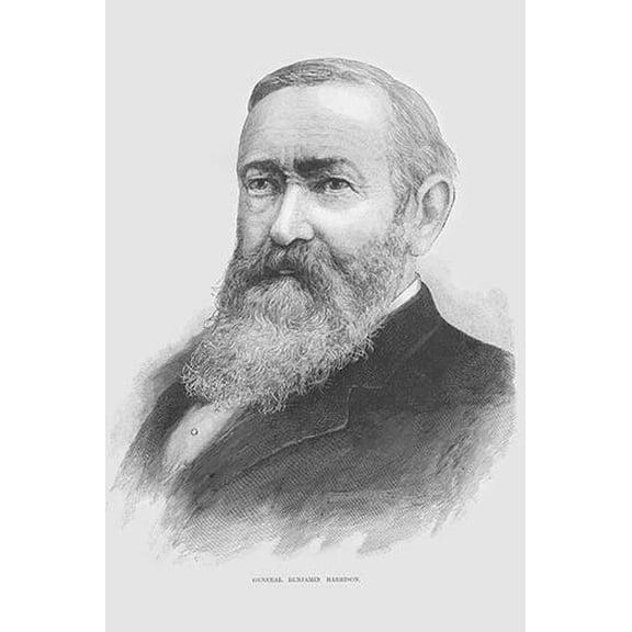 General Benjamin Harrison-Fine Art Canvas Print (20" x 30")