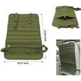 thumbnail image 4 of Organizador de respaldo de asiento de coche, protector de asiento de coche táctico Molle para panel de vehículo, ajuste universal (verde), 4 of 5