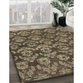 thumbnail image 2 of Ahgly Company Indoor Square Abstract Dark Brown Abstract Area Rugs, 8' Square, 2 of 6