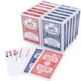 thumbnail image 1 of LotFancy Cartes à Jouer, Taille Standard Index Poker, 12 Paquets de Cartes (6 Bleus et 6 Rouges), pour Blackjack, Jeu de Cartes Eucre, Canasta, Qualité Casino, 1 of 4