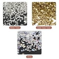 thumbnail image 2 of Uxcell 3 Colors Crushed Glass Chips, 1-4mm Irregular Sequins Metallic Color Glass 28g Bright Color Series, 2 of 5