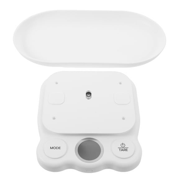 LITINKIMI Digital Pet Scale for Small Animals with Precise Weight Monitoring and Clear Display in White