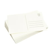 Paper Junkie Blank Watercolor Postcards - 50 Pack, 4 x 6 in, White - Blank Postcards for Mailing & Watercolor Paper Cards