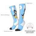 thumbnail image 4 of Masiiu Bluey Print Adult Crew socks, Comfortable Novelty Colorful Patterned, Breathable, Stylish Colorblock for Men Women, 4 of 6