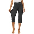 thumbnail image 6 of Capris For Women With Pockets Golf Pants 7/8 High Waisted Stretch Pull On Ankle Business Casual Travel Athletic Work Dark Gray XL, 6 of 8