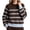 #Coffee 1, variant on Vynhevius Women's Sweater Striped Round Neck Long Sleeve Knit Pullover Top