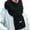 Black, variant on AWZXDE Women's Knitted Solid Color Extra Long Fashion Fashion Versatile Suitable for Outdoor Wear Warm Knitted Scarf Black,One Size