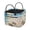 Coastal Sea Turtle, variant on Garronmavis Aztec Horse Print Quilted Laundry Hamper, Foldable Fabric Storage Basket with Handles, Large Capacity Decorative Organizer for Bedroom, Nursery, Bathroom, Dorm